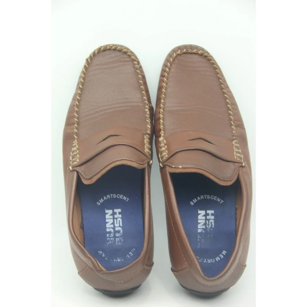 Nunn Bush Quail Valley Penny Dual Comfort Memory Foam Slip On Loafers 9.5M Brown